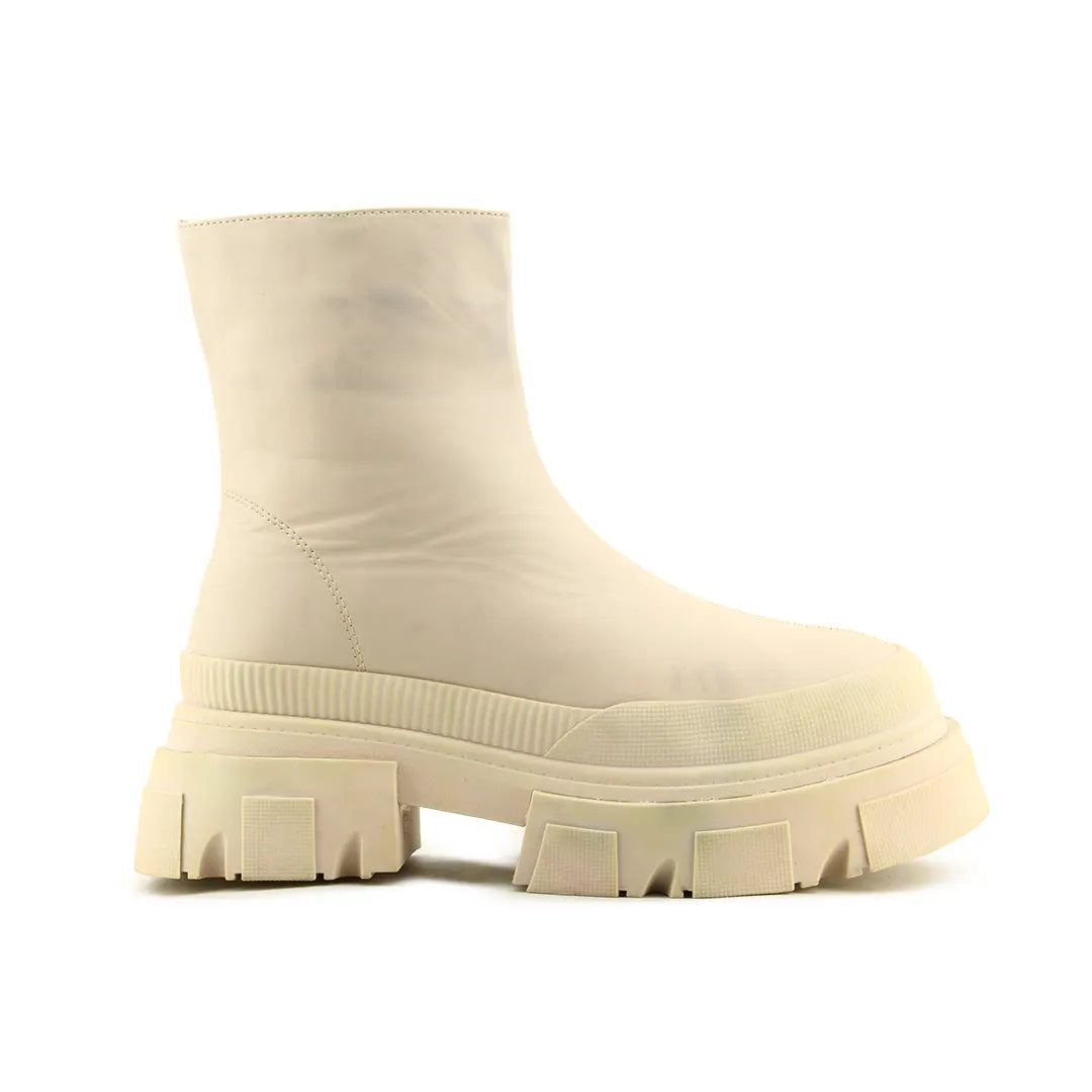 Bershka Zipper Ankle Boots | 100% Authentic Leather