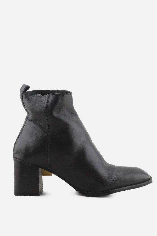 Zara Zipper Block Ankle Boots | 100% Authentic Leather