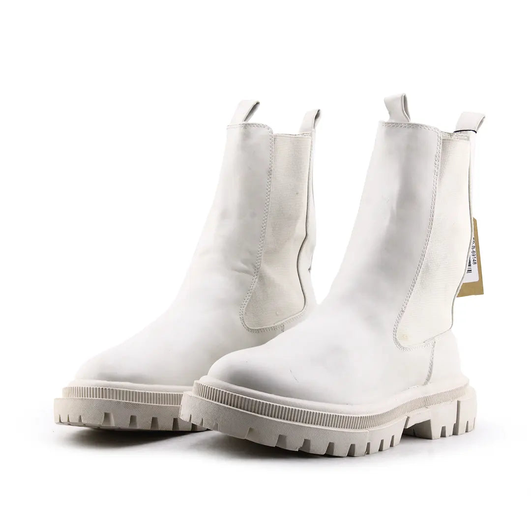 Bershka Stretchable Ankle Boot | 100% Authentic Leather