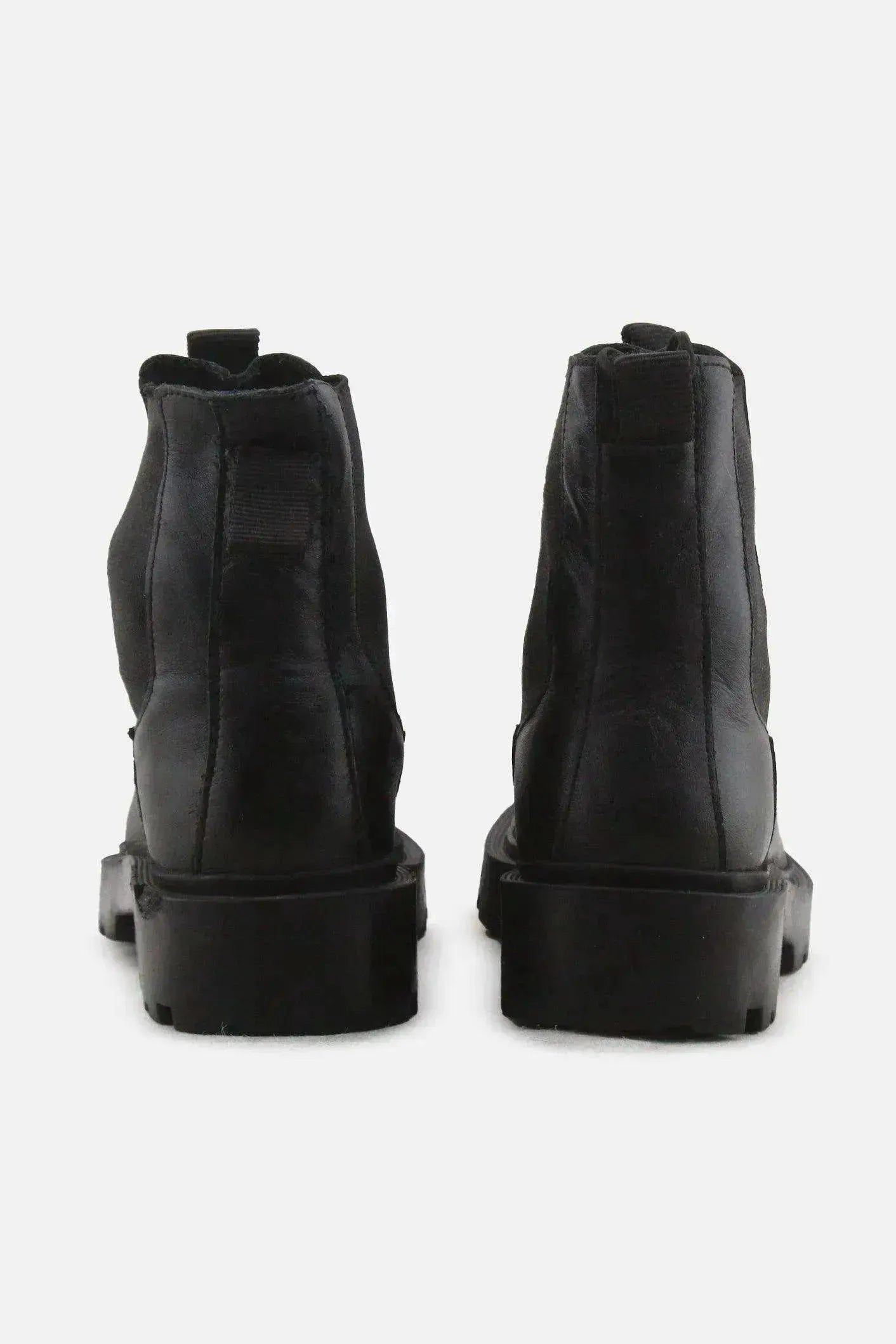 Zara Stretchable Chelsea Ankle Boots | 100% Authentic Leather - sundaybazar