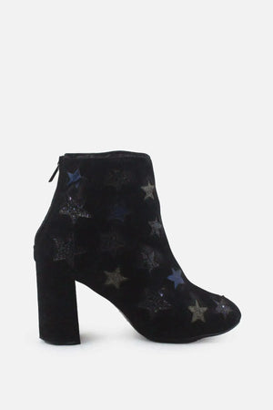Miss Selfridge Zipper Block Ankle Boots | Suede - sundaybazar