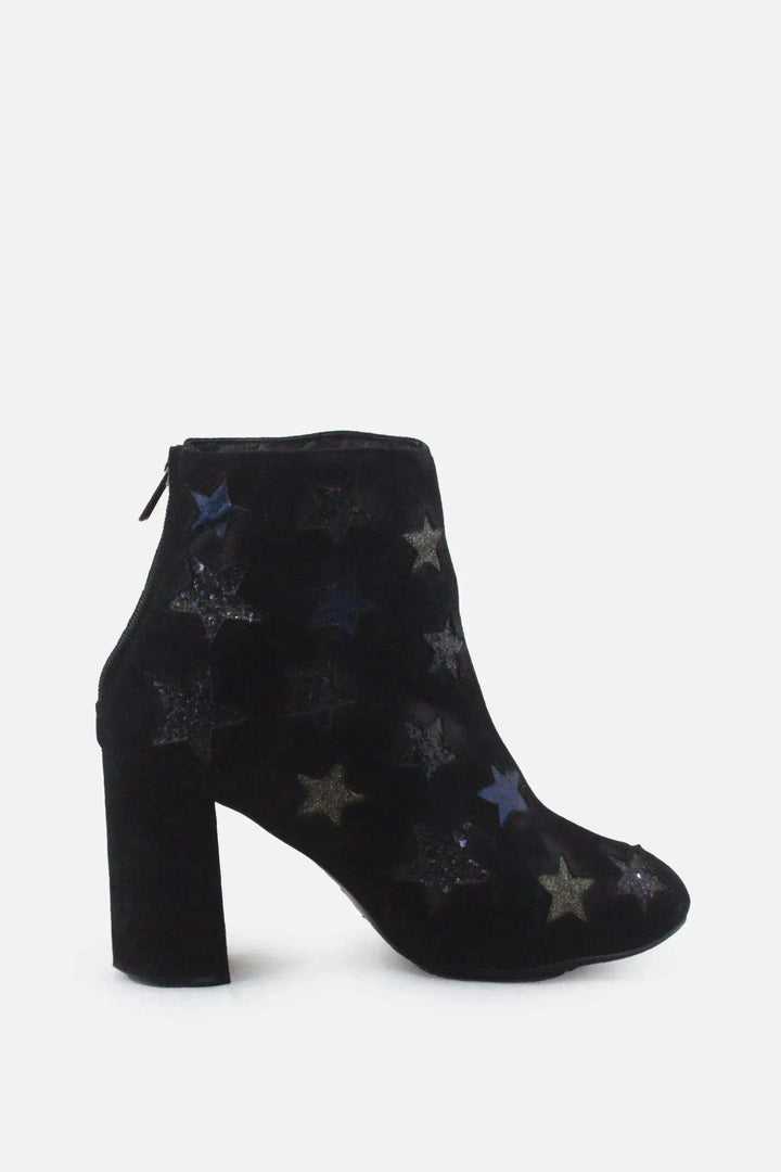 Miss Selfridge Zipper Block Ankle Boots | Suede - sundaybazar