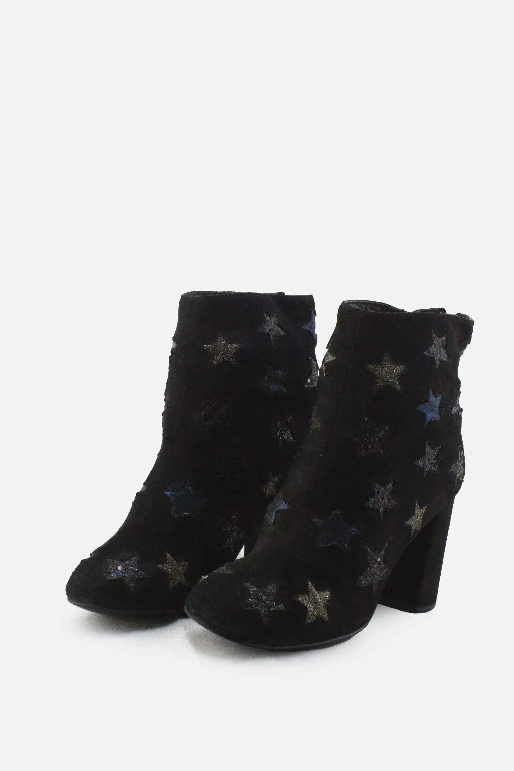 Miss Selfridge Zipper Block Ankle Boots | Suede - sundaybazar