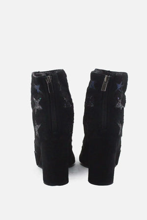 Miss Selfridge Zipper Block Ankle Boots | Suede - sundaybazar