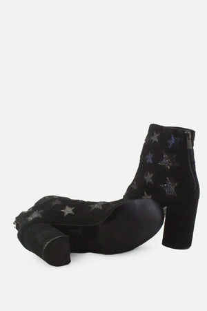 Miss Selfridge Zipper Block Ankle Boots | Suede - sundaybazar