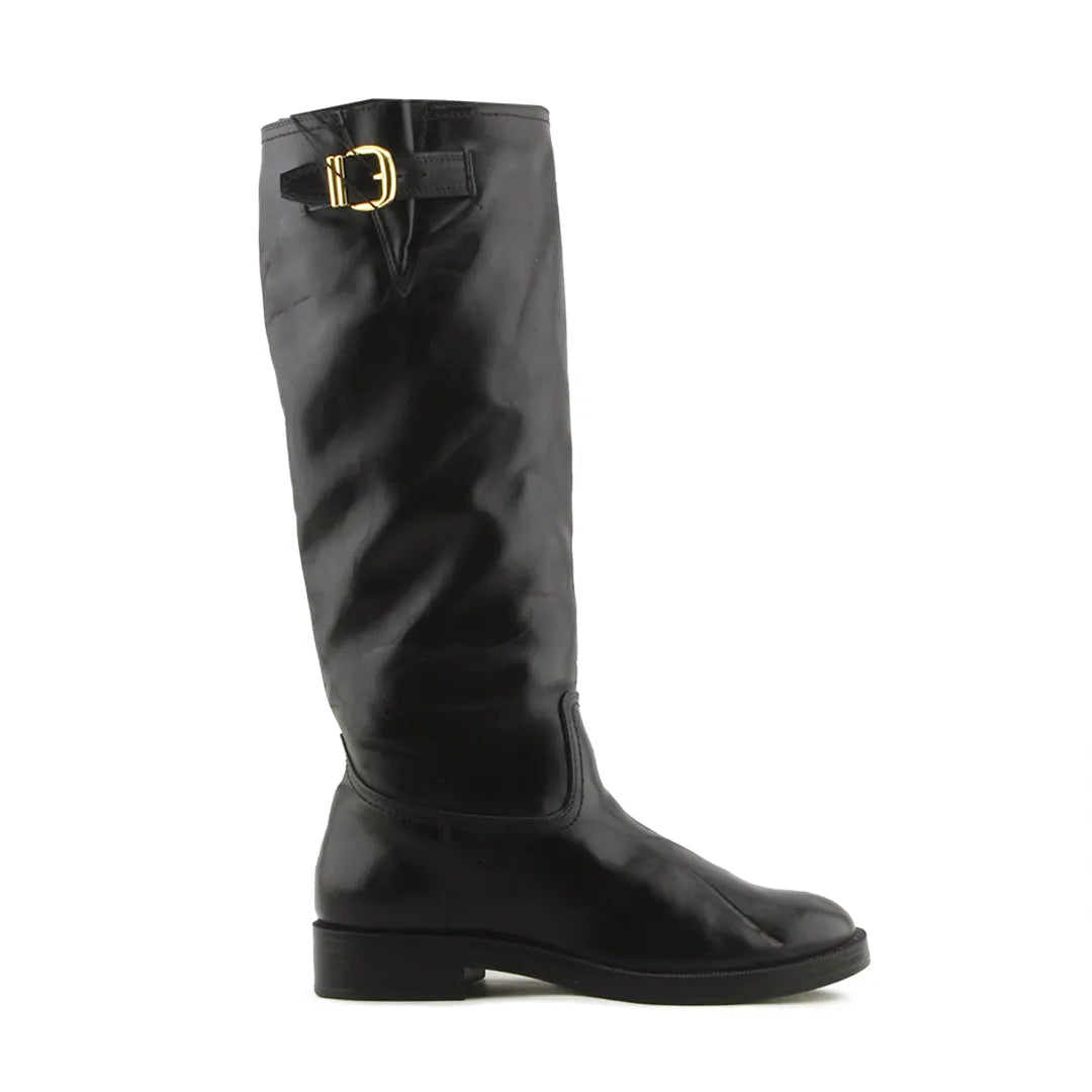 Zara Buckle Strap Knee High Boot | 100% Authentic Leather