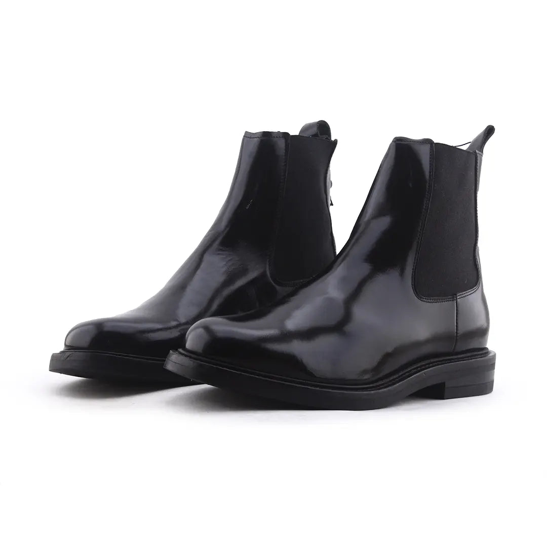 Massimo Dutti Stretchable Ankle Boot | 100% Authentic Leather