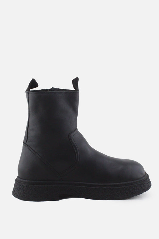 Zara Zipper Combat Ankle Boots |100% Authentic Leather