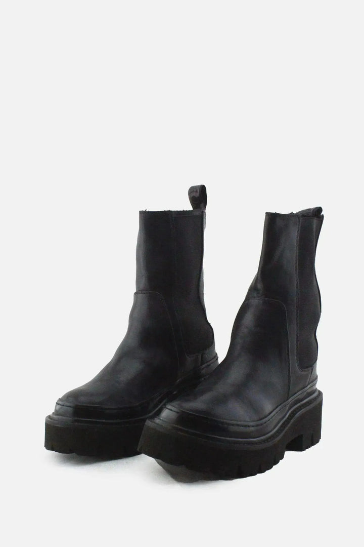 European Brand Stretchable Combat Ankle Boots |100% Authentic Leather - sundaybazar