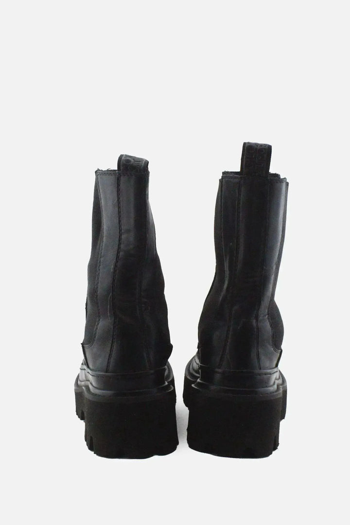 European Brand Stretchable Combat Ankle Boots |100% Authentic Leather - sundaybazar