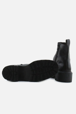 Lefties Zipper Chelsea Ankle Boots | 100% Authentic Leather - sundaybazar