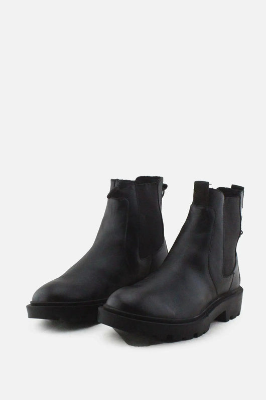 Zara Stretchable Chelsea Ankle Boots |100% Authentic Leather - sundaybazar