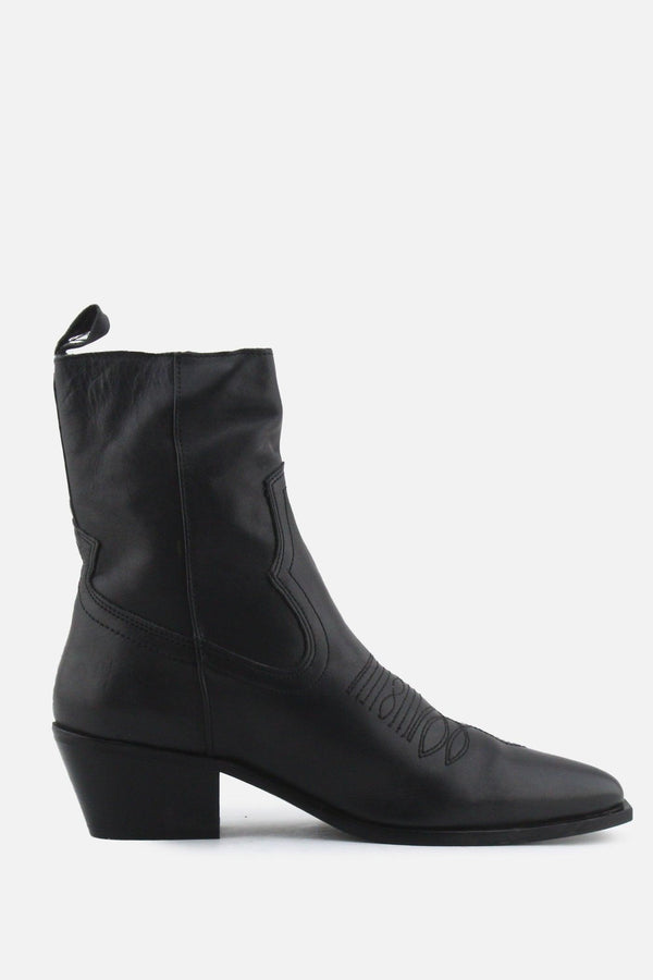 Zara Zipper Block Ankle Boots | 100% Authentic Leather