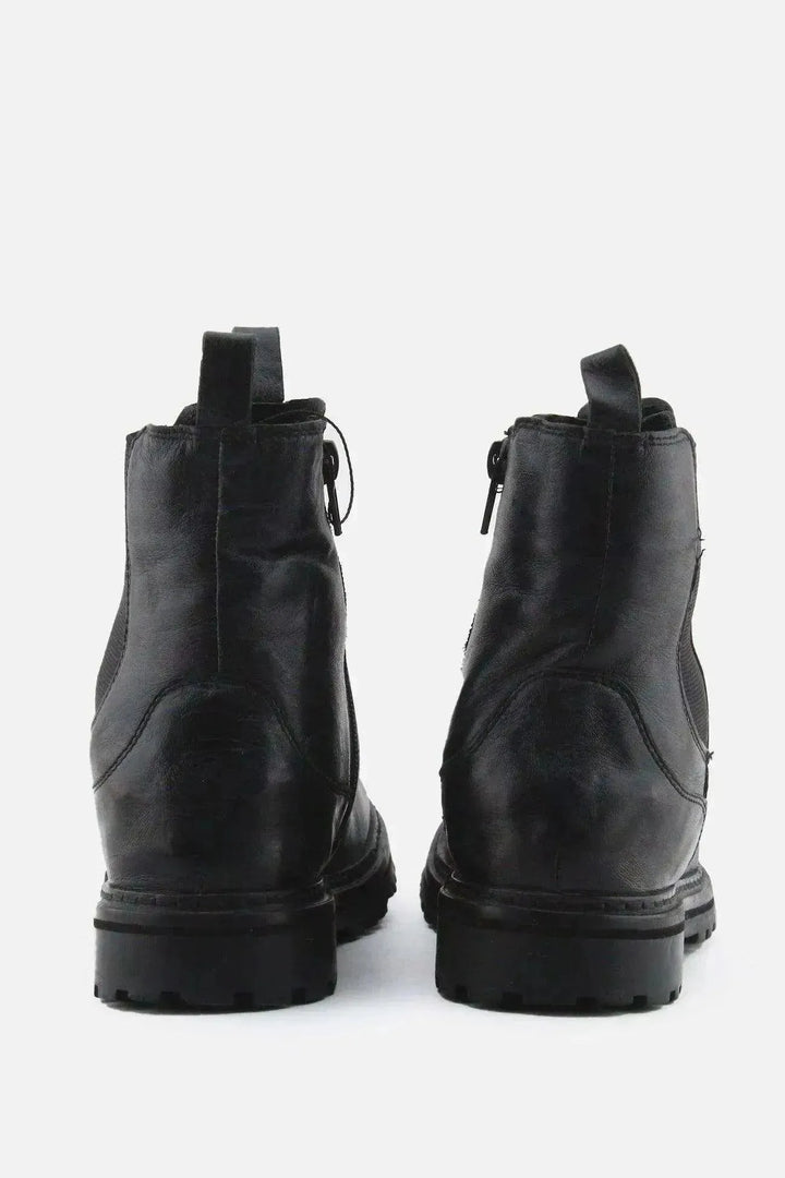 European Brand Zipper Stretchable Chelsea Ankle Boots | 100% Authentic Leather - sundaybazar
