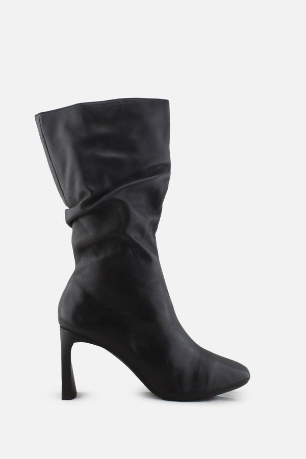 Bershka Zipper Block Knee High Boots |100% Authentic Leather