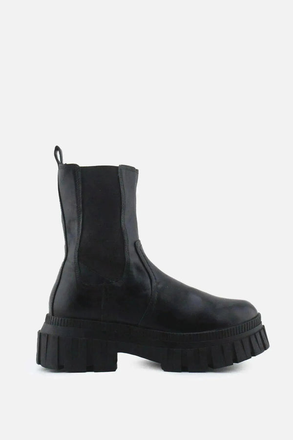 Stradivarius Stretchable Combat Boots | 100% Authentic Leather - sundaybazar