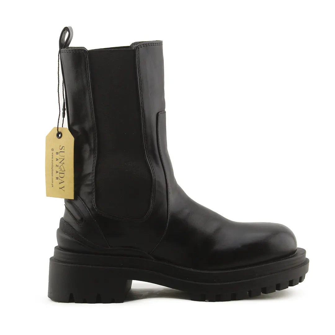 Bershka Stretchable Ankle Boot | 100% Authentic Leather