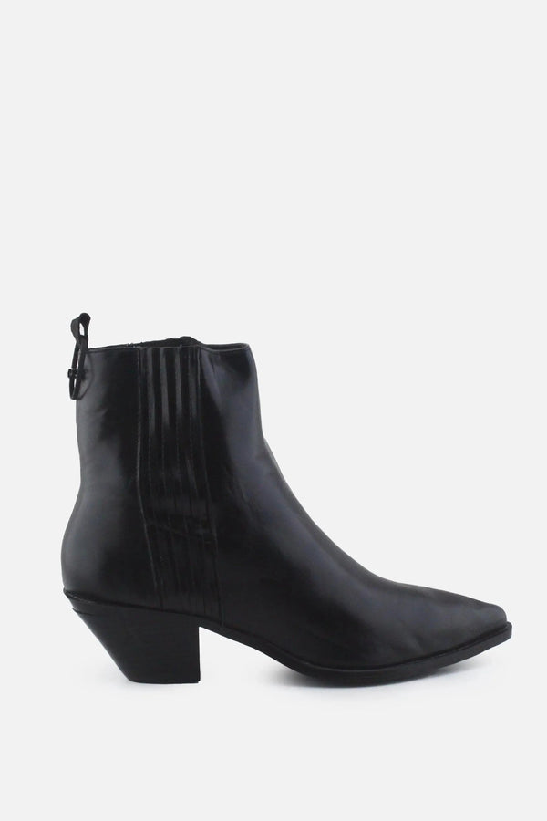 Zara Stretchable Block Ankle Boots | 100% Authentic Leather