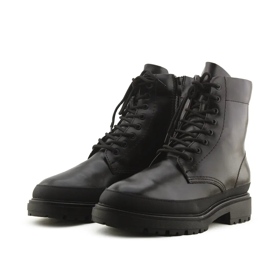 Zara Zipper Lace Up Ankle Boot | 100% Authentic Leather