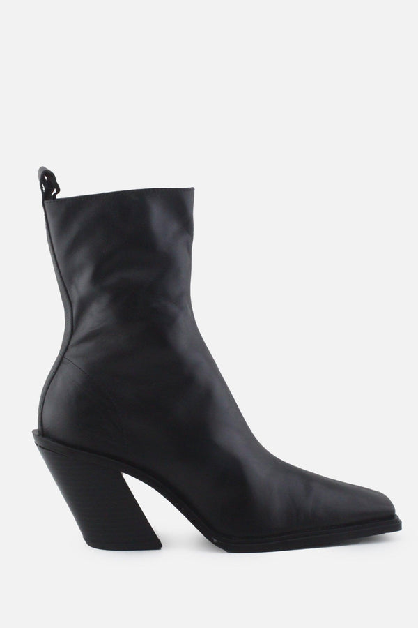 Zara Zipper Block Ankle Boots | 100% Authentic Leather