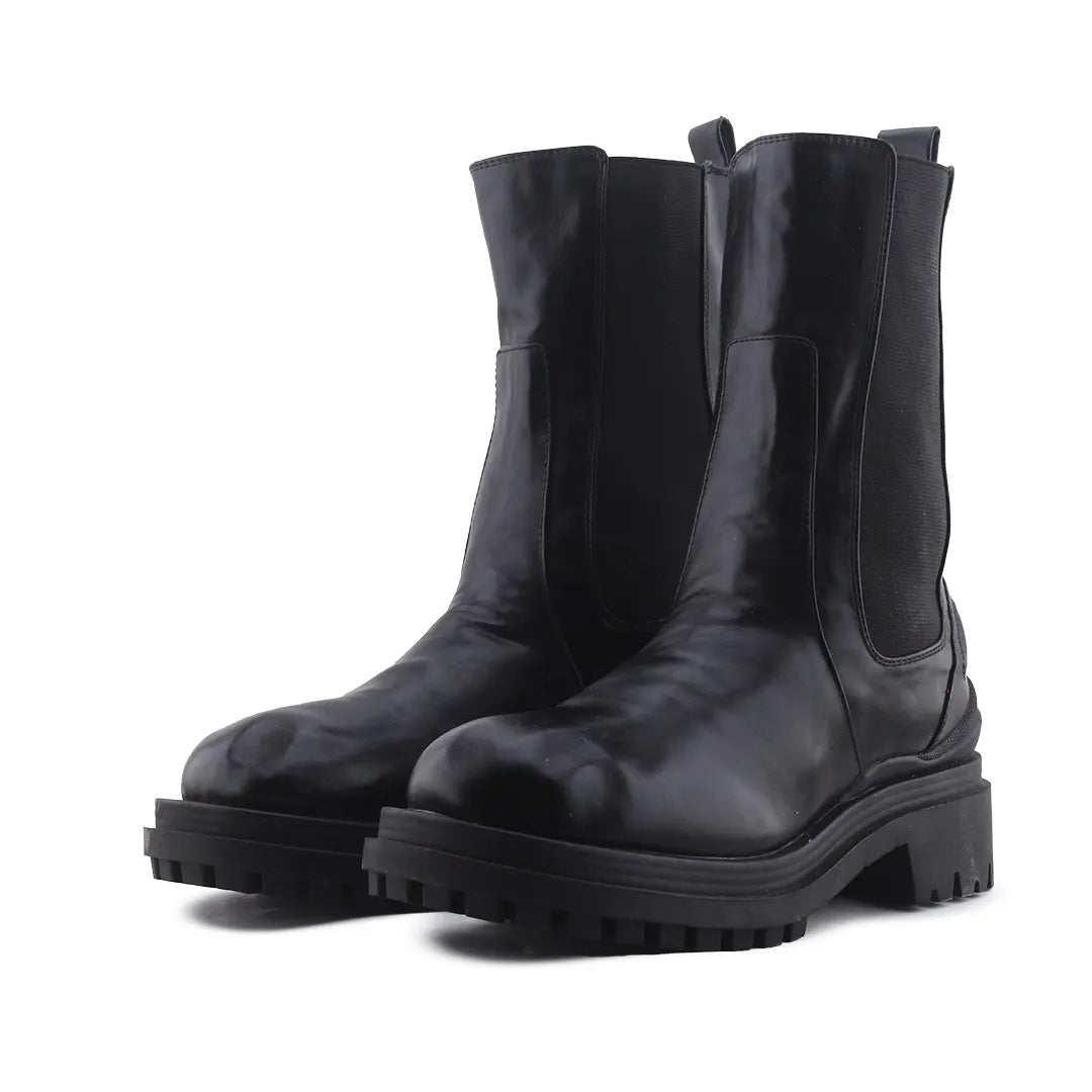 Bershka Stretchable Ankle Boot | 100% Authentic Leather