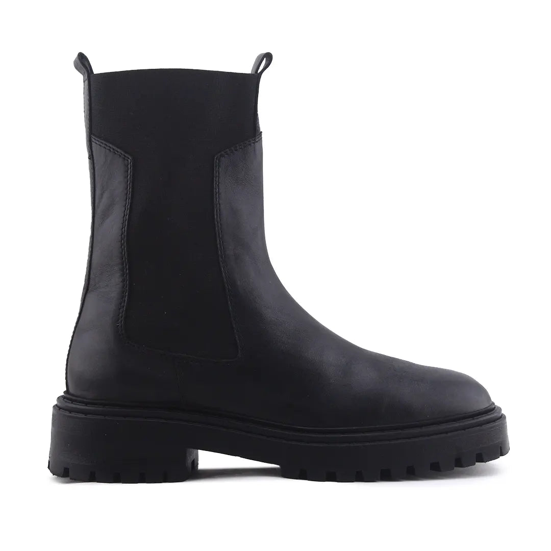 Massimo Dutti Stretchable Ankle Boot | 100% Authentic Leather