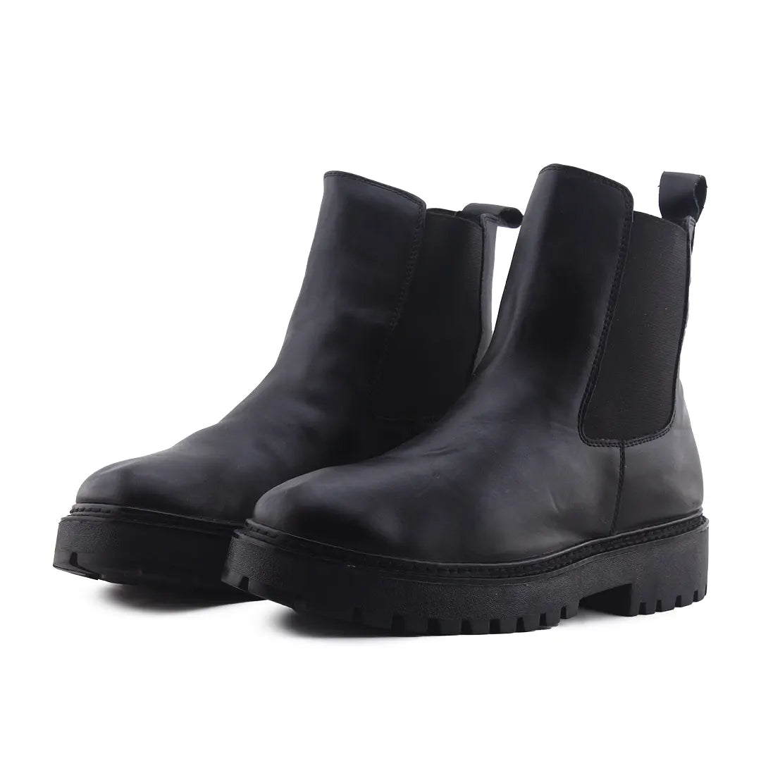 Pull & Bear Stretchable Ankle Boot | 100% Authentic Leather
