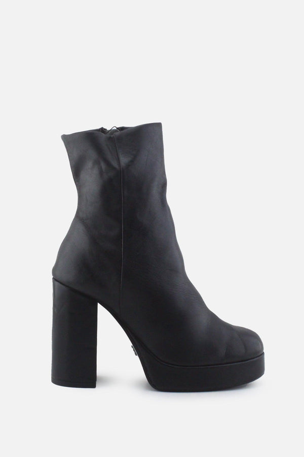 Zara Zipper Block Ankle Boots | 100% Authentic Leather