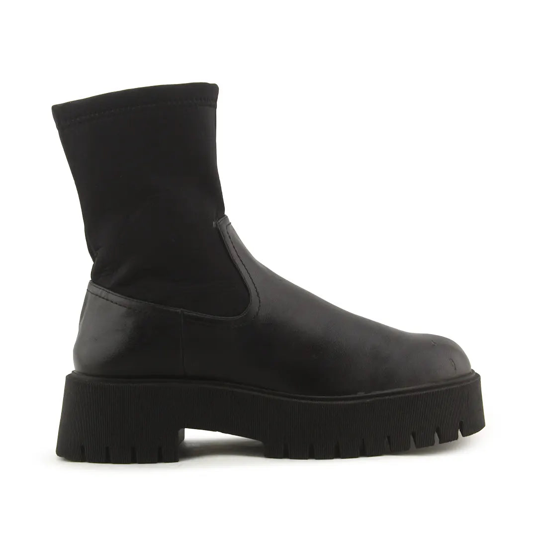 Stradivarius Zipper Stretchable Ankle Boot | 100% Authentic Leather