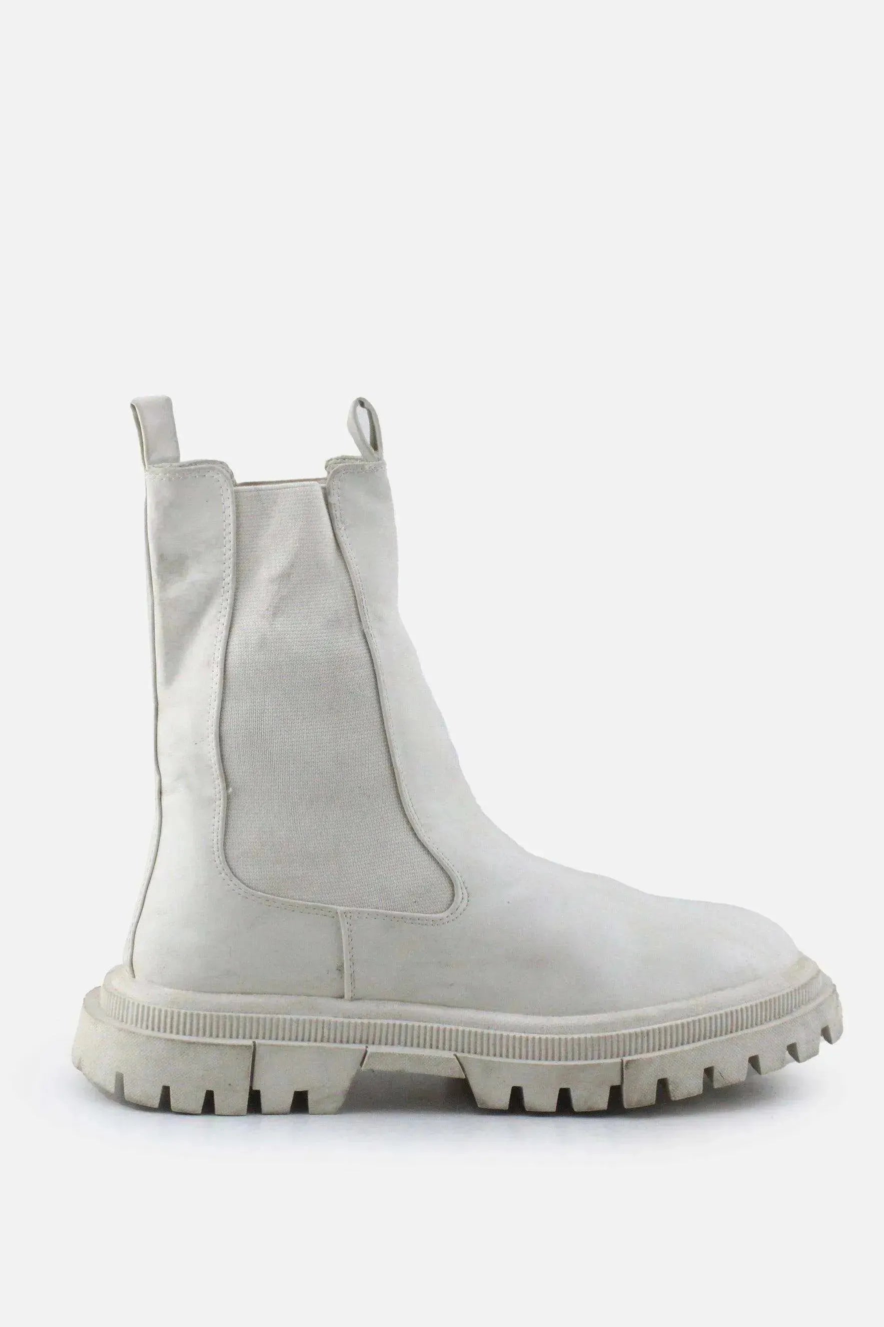 Bershka Stretchable Combat Ankle Boots | 100% Authentic Leather