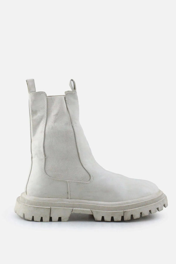 Bershka Stretchable Combat Ankle Boots | 100% Authentic Leather