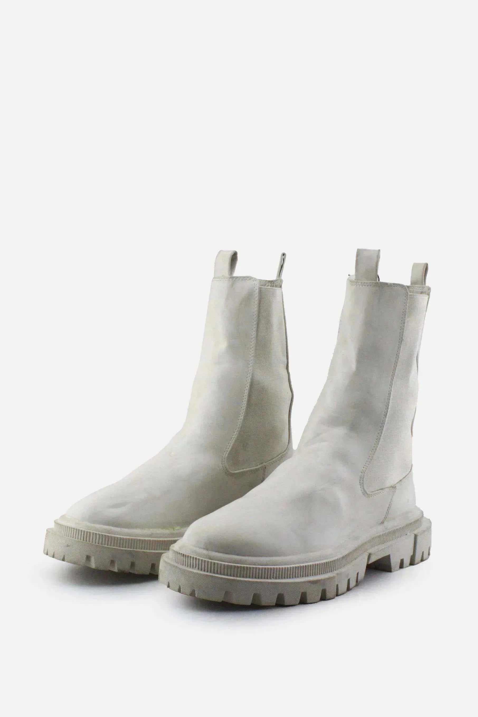Bershka Stretchable Combat Ankle Boots | 100% Authentic Leather
