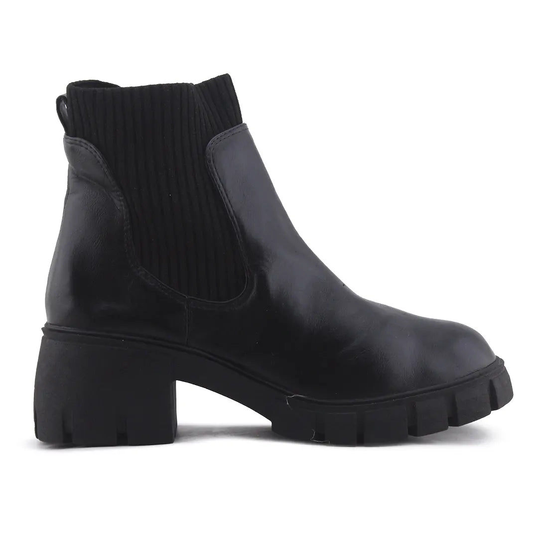 Universal Thread Zipper Stretchable Ankle Boot | 100% Authentic Leather