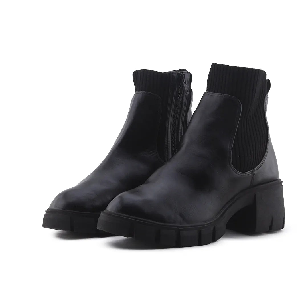 Universal Thread Zipper Stretchable Ankle Boot | 100% Authentic Leather