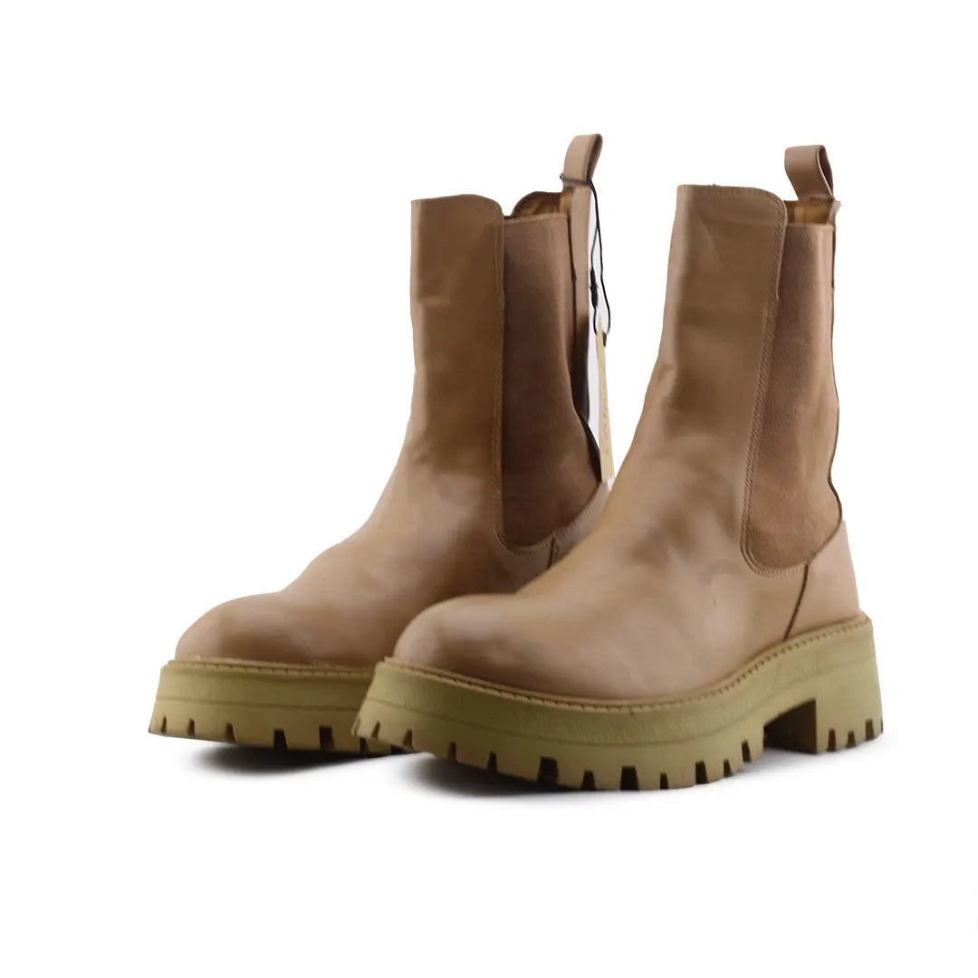 Pull & Bear Stretchable Ankle Boot | 100% Authentic Leather