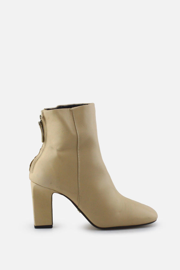 Zara Zipper Block Ankle Boots | 100% Authentic Leather