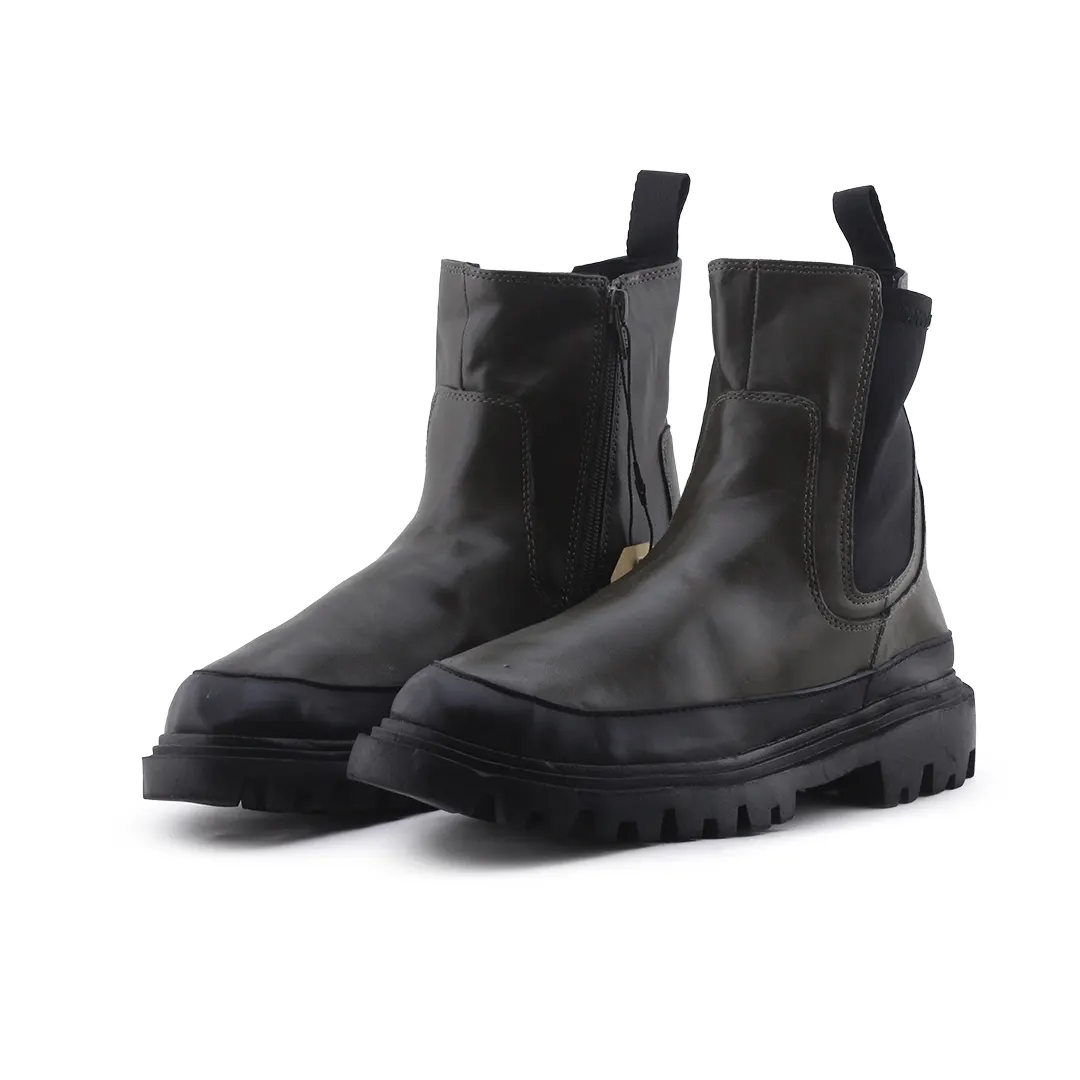 Zara Zipper Stretchable Ankle Boot | 100% Authentic Leather