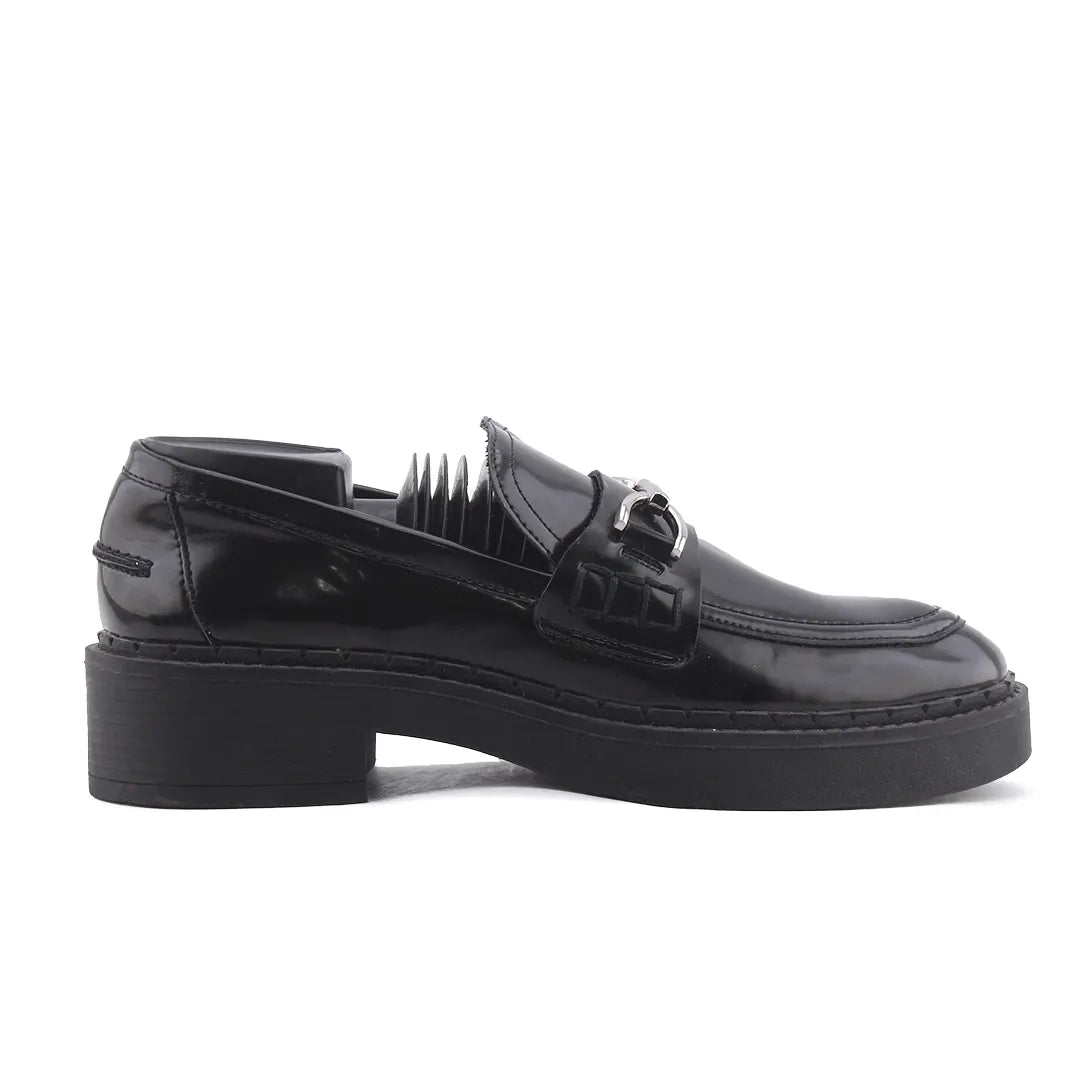 Zara Patent Penny Strap Loafers