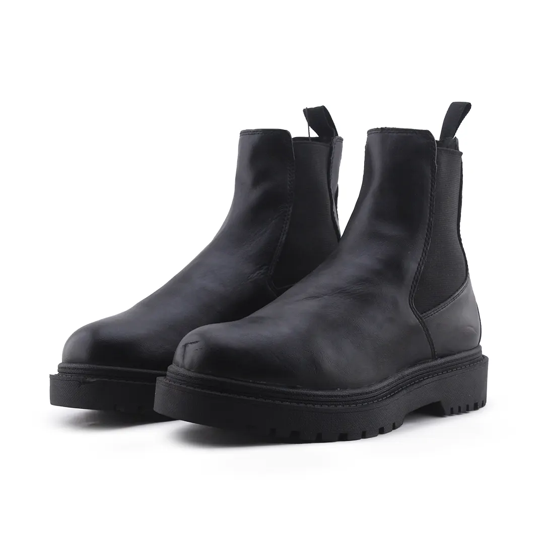 Pull & Bear Stretchable Ankle Boot | 100% Authentic Leather