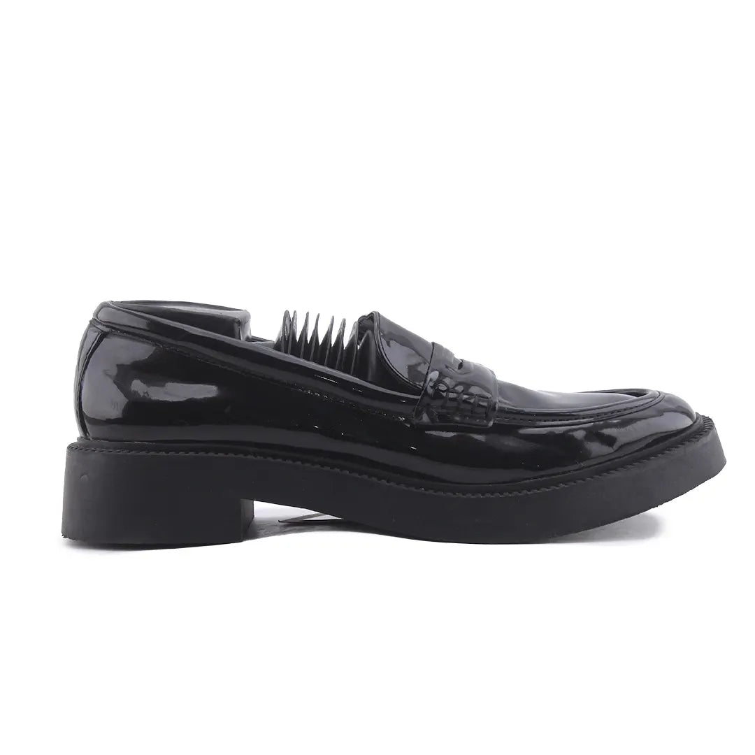 Zara Patent Penny Strap Loafers