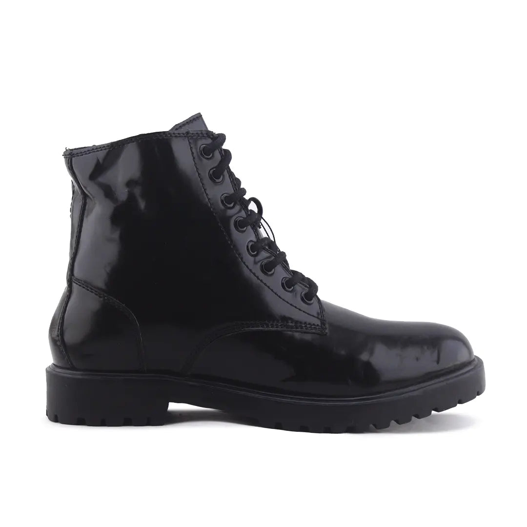 Lefties Lace Up Patent Ankle Boot