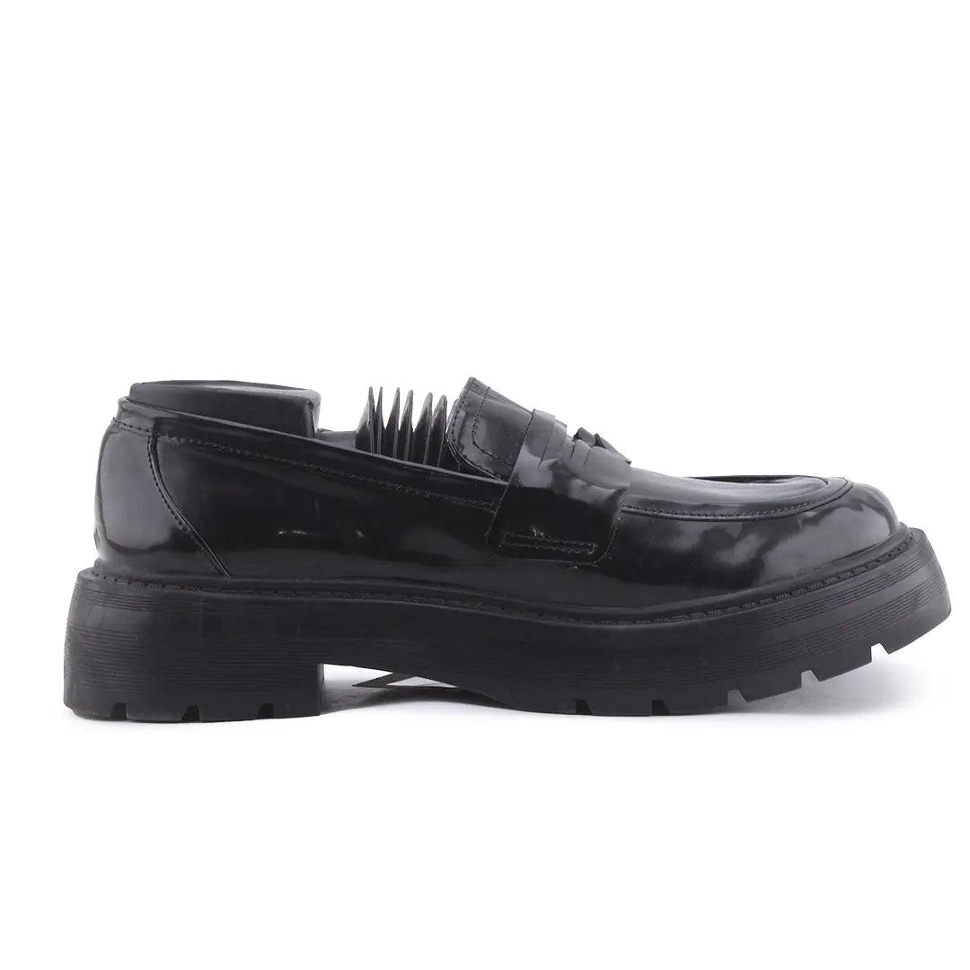 Bershka Patent Penny Strap Loafers