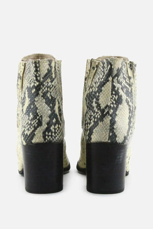 Jain Stretchable Block Ankle Boots | 100% Authentic Leather - sundaybazar