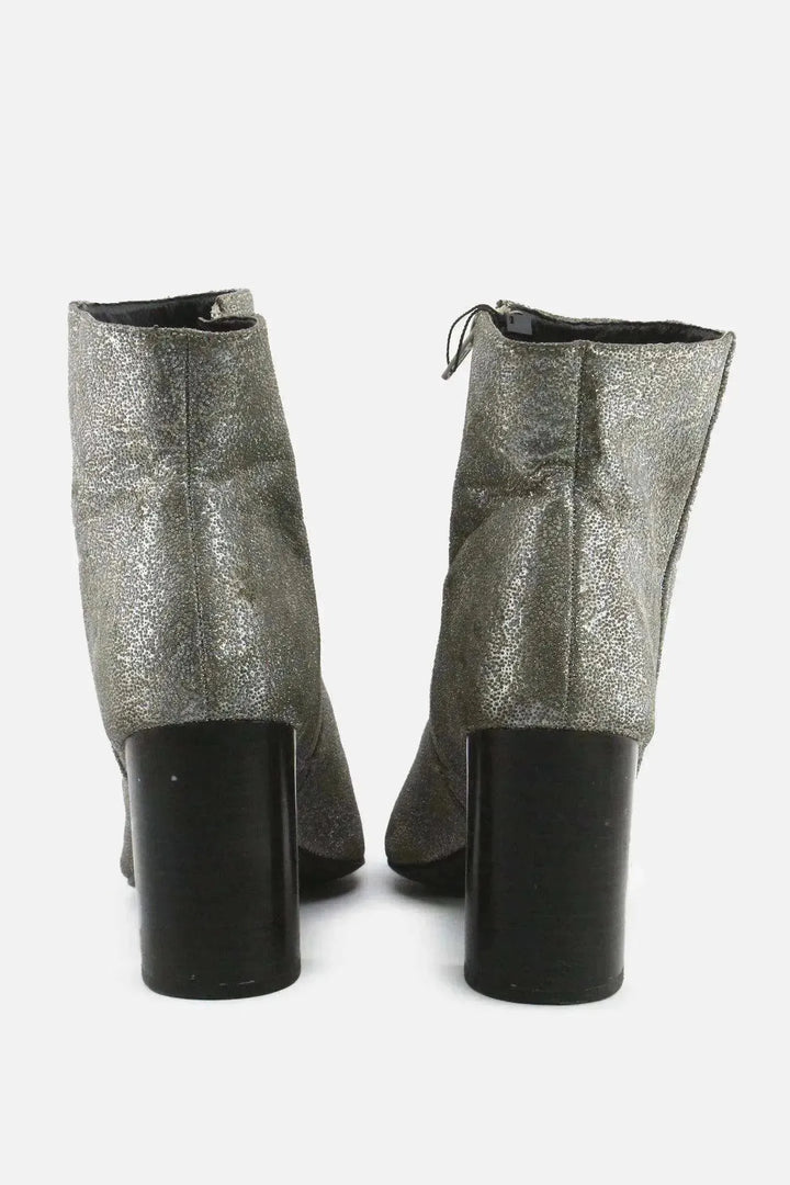 New look Zipper Block Heels Ankle Boots | Textile - sundaybazar