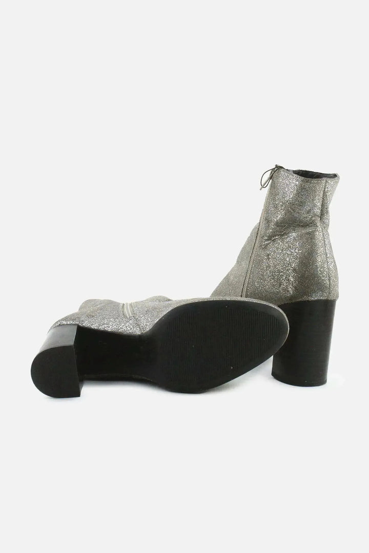 New look Zipper Block Heels Ankle Boots | Textile - sundaybazar