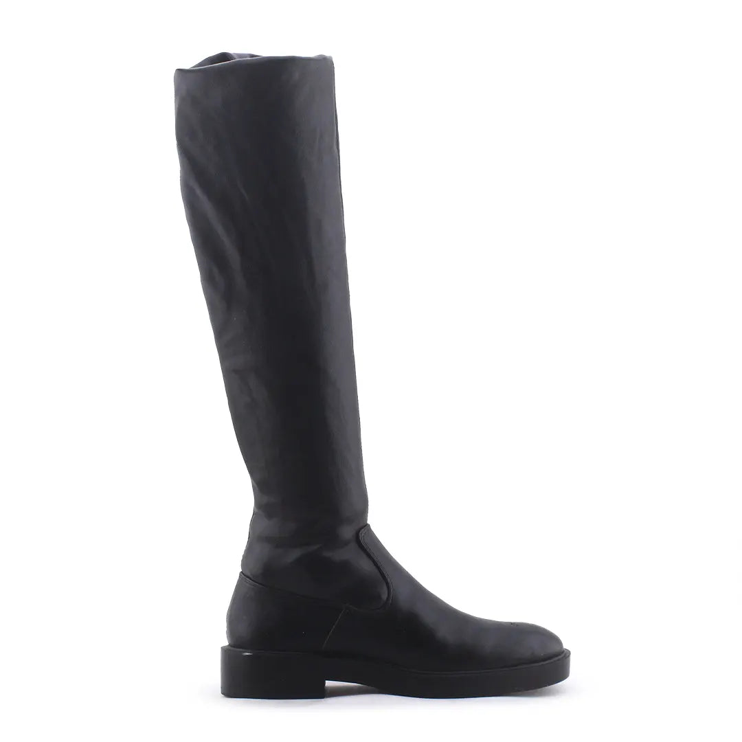 Stradivarius Zipper Over The Knee Boot | 100% Authentic Leather