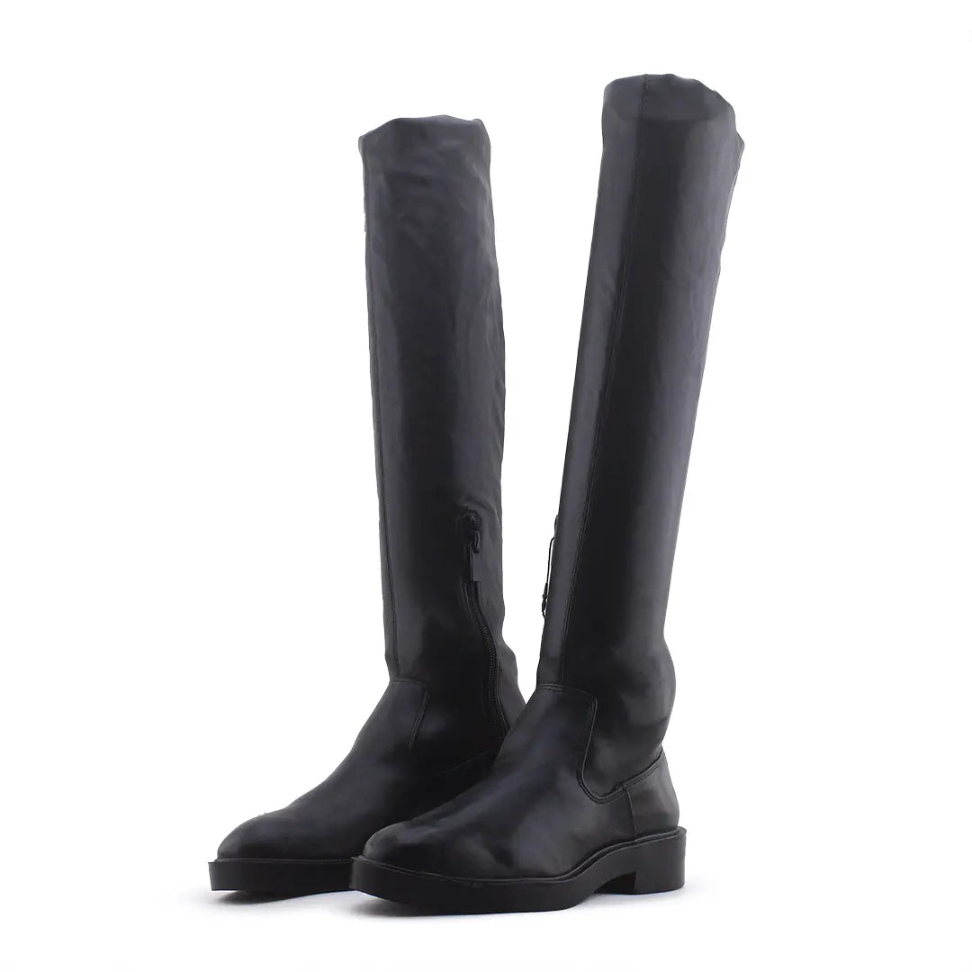 Stradivarius Zipper Over The Knee Boot | 100% Authentic Leather