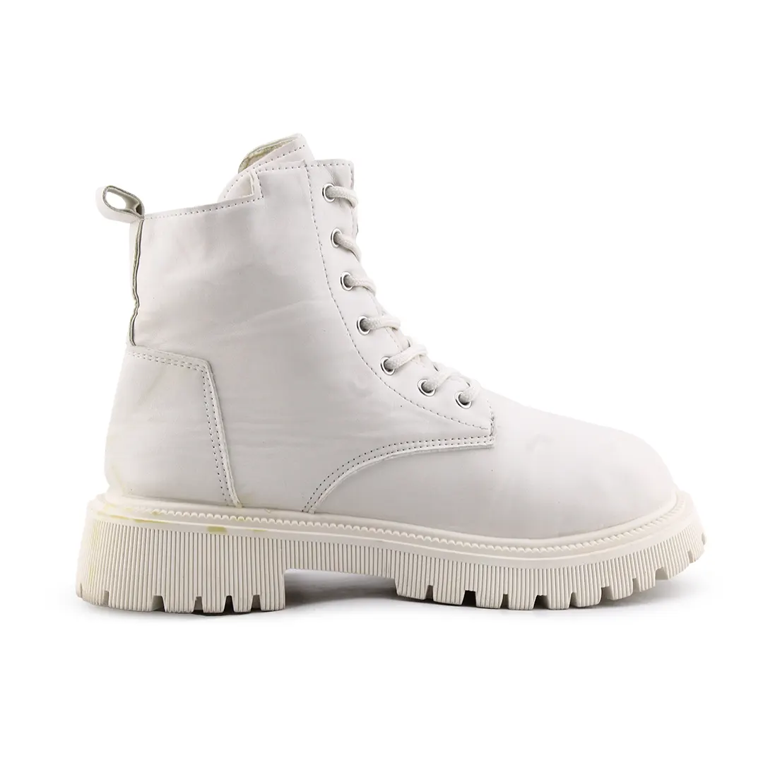 European Brand Zipper Lace Up Ankle Boot | 100% Authentic Leather