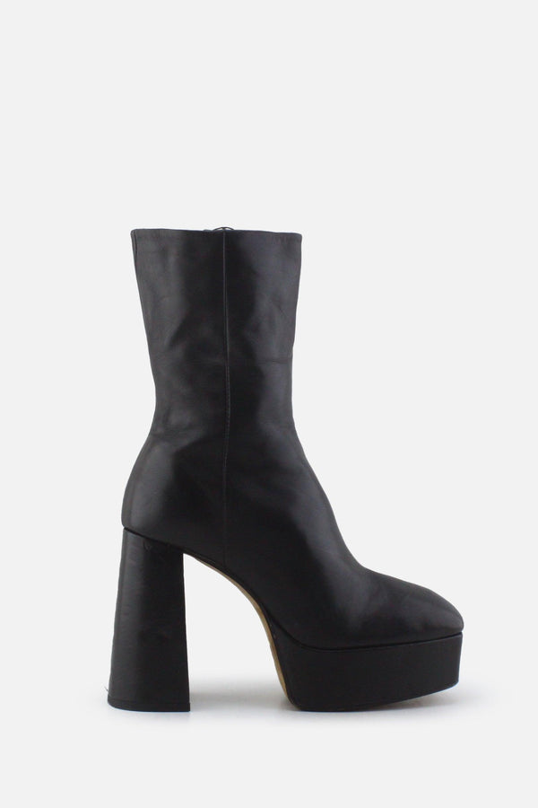 Zara Zipper Block Ankle Boots | 100% Authentic Leather