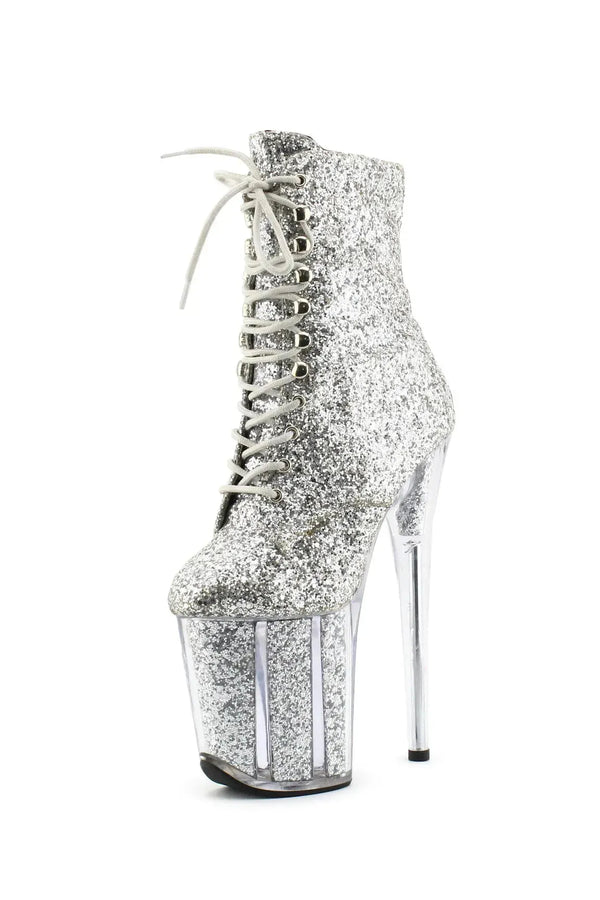 Mew Zipper Laces Platform Boots | Textile